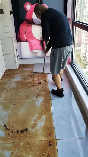 Tiles Cleaner Stick Magic 😱 | Remove Hard Stains in Seconds | Floor Cleaning Hack