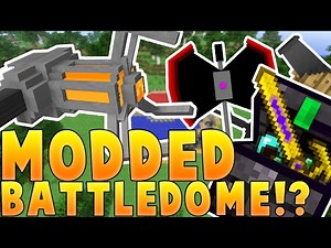 Minecraft OP WEAPONS AND GRAVITY GUNS MODDED BATTLEDOME CHALLENGE - Minecraft Mod | JeromeASF