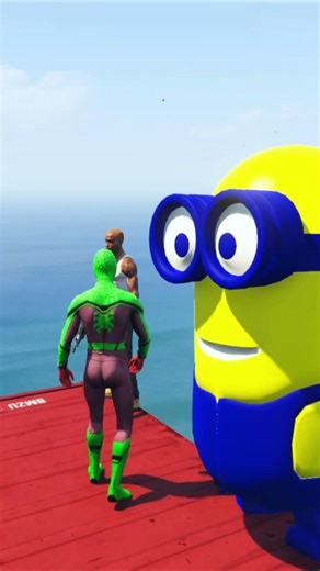 GTA 5 Epic Spiderman Ragdolls | Jumps / Fails ep.1172 #shorts