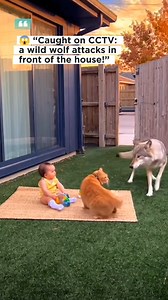 1.5K views · 31 reactions | Unbelievable CCTV footage!  A wild wolf...