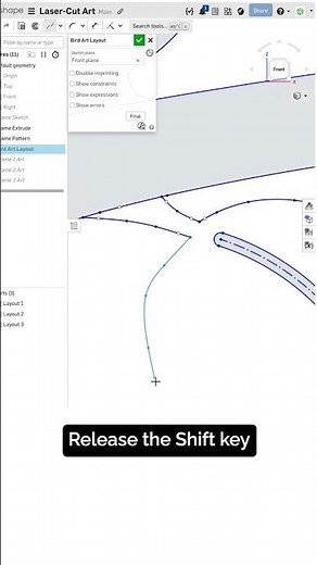 Precision tip in #Onshape