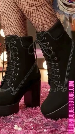 Drag Queens, These 10cm Platform Boots WILL Slay Your Walk! 👠✨ #DragEssentials #thedragqueenstore