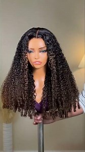Just in! ✨ Chestnut Brown Lace Wig with Spiral Curls #sunberhair #fyp #colors
