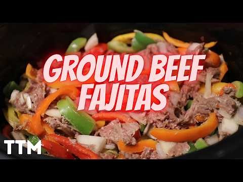 Slow Cooker Ground Beef Peppers Onions ~ Ground Beef Fajitas Recipe
