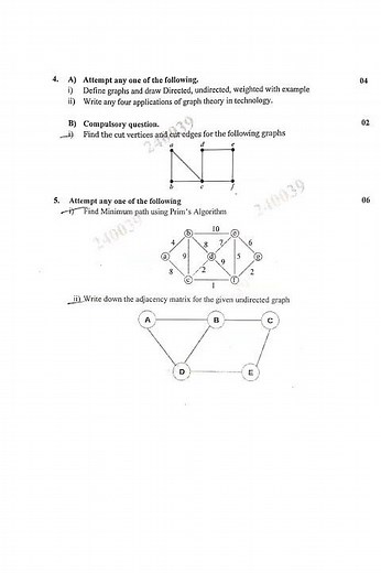 Graph Theory Exam 2025 | CA-215 Complete Paper Breakdown | BCA | NEP | Question Paper | Graph Theory