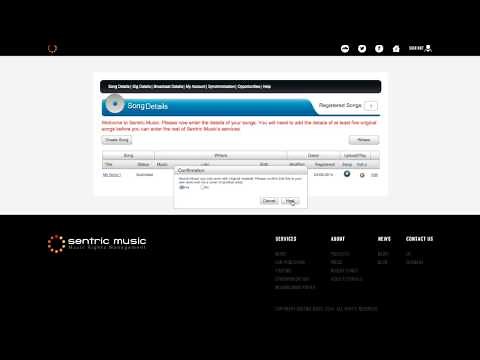 How To Add A Song To Sentric Music