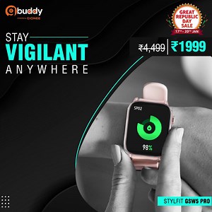 14K views · 20 reactions | For only ₹1999, bring home the spectacular GSW5 Pro. Be vigilant of your health and watch your blood oxygen levels wherever you are. For when you stay vigilant, you stay healthy! Get yours now: https://amzn.to/3KojNVr Offer available for a limited time period. | Gionee India | Facebook