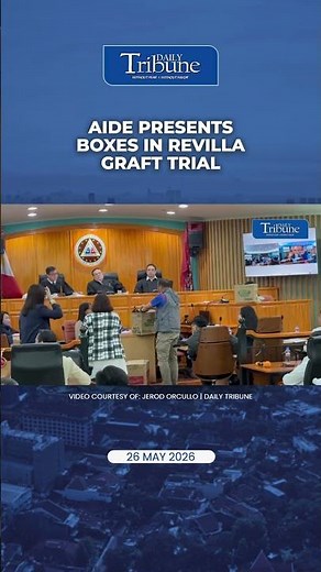 AIDE PRESENTS BOXES IN REVILLA GRAFT TRIAL