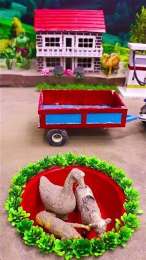 mini tractor video | mini water pump science project #ytshorts #cartoon #tractor