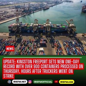 Kingston Freeport Terminal Limited (KFTL) says it processed over 930 container arrivals and deliveries on Thursday – a new record for single-day gate transactions. The new record came one day after truckers, who operate at the port, withdrew their service over the slow pace of processing. It also followed a meeting with the truckers, KFTL, the Jamaica Customs Agency and the Port Authority of Jamaica to discuss challenges and solutions. Following the meeting, KFTL committed to implementing improv