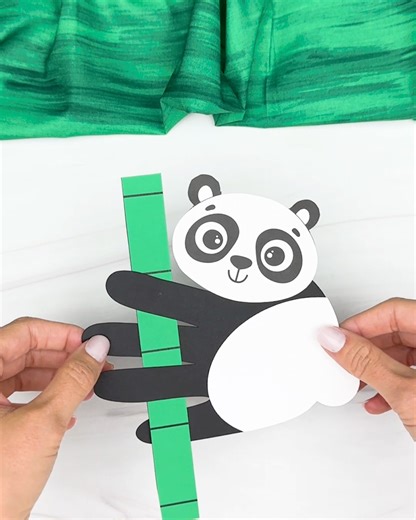 🐼 Handprint Panda Craft ✂️ Get the template on the blog | Simple Everyday Mom