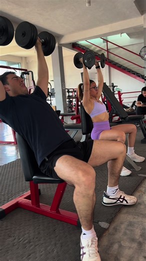 Workout Motivation at the Gym with a Partner