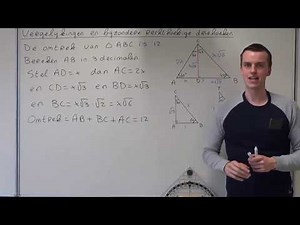 Equations and special right-angled triangles (HAVO mathematics B)