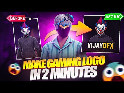 How To Make Own Free Fire Charcter Logo Like Any Youtuber 😱