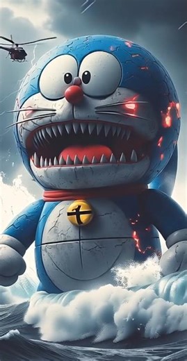 🔥 Horror Version of Doraemon, Nobita & Gian | Scary Giant Cartoon Transformation #doraemon #scary