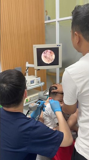 Ear examination for a child #earexam #child #gotodoctor