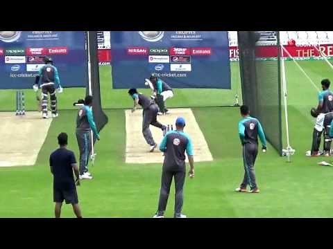 Pakistan cricket team practice at Kennington Oval, London