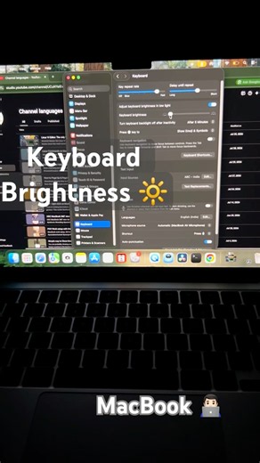 MacBook keyboard brightness setting 🔆#shorts