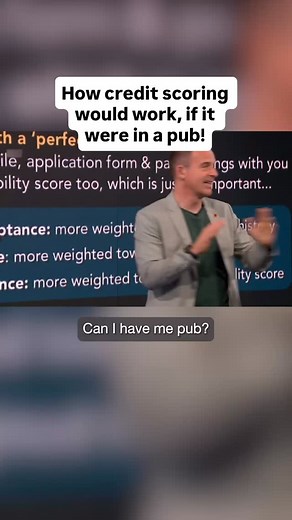 48K views · 334 reactions | How credit scoring would work, if it were in a pub! Credit scoring is all about behavioural prediction. A bit like when you lend someone money in a pub. A quick video to explain the analogy. Just a snippet of the full Martin Lewis Money Show on Credit Scoring (how it works, how to boost it, and more) on ITVX | Martin Lewis | Facebook