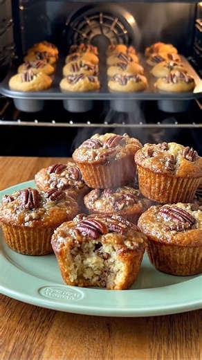 Pecan Pie Muffins Recipe Ingredients 1 cup packed light brown sugar ½ cup all-purpose flour 1 cup chopped pecans ⅔ cup butter softened 2 large eggs beaten Directions Begin by preheating the oven to 350°F (175°C). Grease and flour 18 mini muffin cups or line them with paper liners. Proper preparation of the pan will ensure that the muffins release cleanly after baking. In a medium bowl, mix the light brown sugar, flour, and chopped pecans thoroughly. Coating the pecans in the dry ingredients help