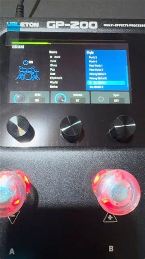 GP-200 Valeton - Loop de bateria