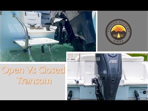 Open vs Closed Boat Transom