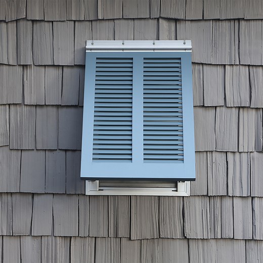 Outdoor Wood Bahama Shutters