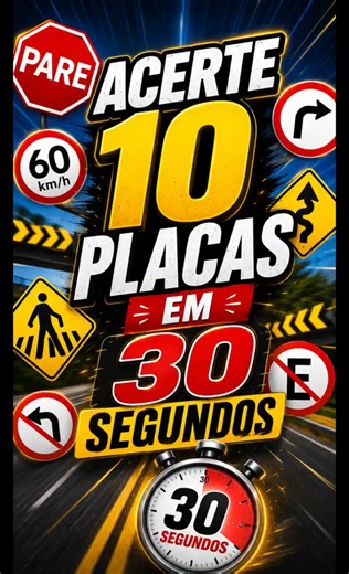 TESTE seu CONHECIMENTO sobre placas de TRÂNSITO