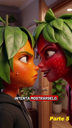 Frutinovela parte 5 - Naranja 🍊 intenta infiltrarse en la casa para obtener prueba de que fresa 🍓 miente. Frutas Sadstory Fruits Fruitstage Drama Movies Netflix Ai Fyp #fruitstory #fruitdrama #brainrot #sadstory #animation