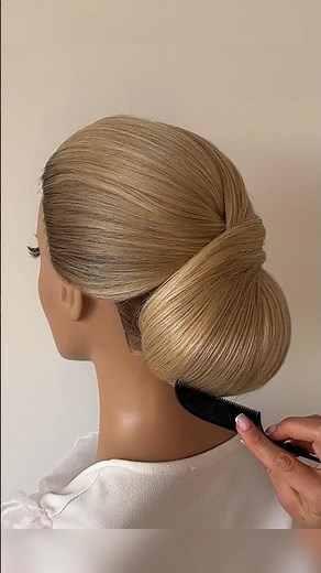 Sleek bun the most popular wedding hairstyle