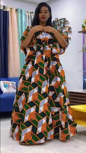 Découvrez cette robe longue africaine à couper le souffle !
