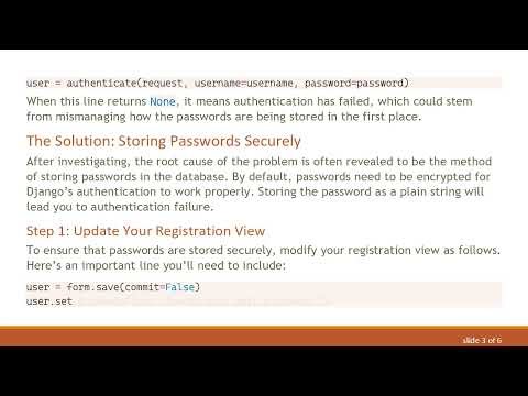 Crafting a Custom Login Form with Django's User Model