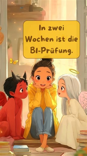 Understand German A1–A2 | Funny German Dialogue “Study or Sleep?” | Speaking & Listening