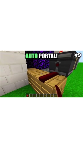 Automatic Nether Portal in Minecraft 😱#shorts