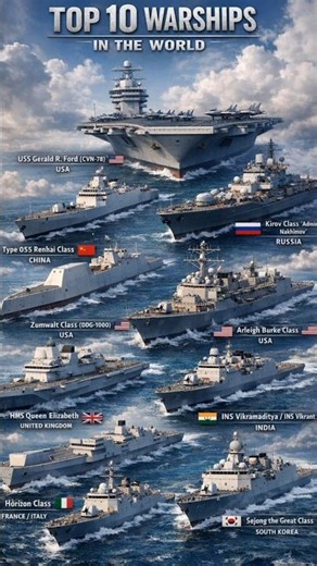 Top 10 warships in the world