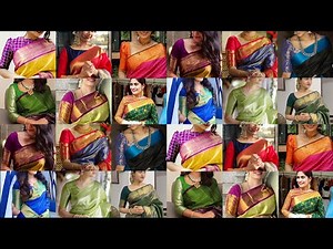 💯💯🌺Modern pattu Saree Blouse Designs🌺Traditional Silk Saree Big Border Blouse Designs🌺silk blouse🌺