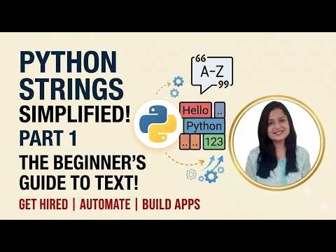 Python Strings Simplified for Beginners (Part 1)