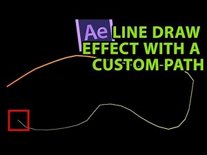 After Effects Tutorial: Line draw effect with a custom animation path