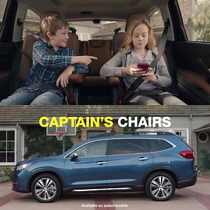 The all-new 3-row Subaru Ascent with optional captain's chairs. Plenty of room for the kids … and their cooties. | Subaru of America, Inc.