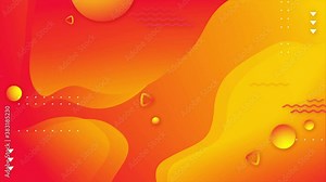 Abstract liquid Red Yellow gradient colors background Seamless Looped Animation. title text animation, social movie presentation, logo reveal, liquid fashion movie, information text background.