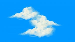 Download Animated Clouds Moving Fast on blue Screen for free