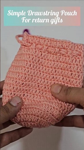 💯😍Drawstring pouch | Crochet Drawstring Bag Pattern #crochet #crochetbag #shorts