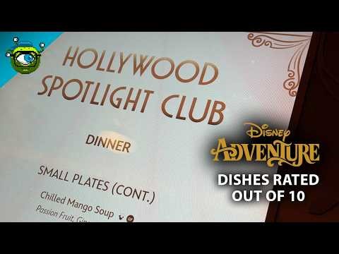 Rating The Dinner At Hollywood Spotlight Club On Disney Adventure Singapore Cruise