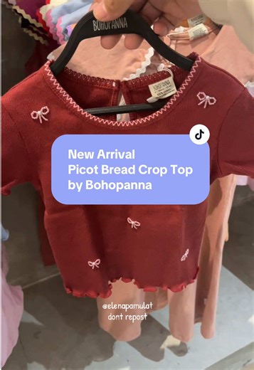 Picot Bread Crop Top for Kids by Bohopanna