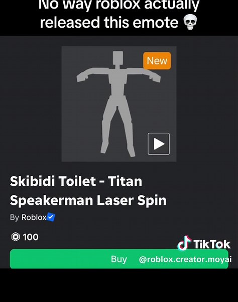 Roblox New Emote Release: Skibidi Toilet