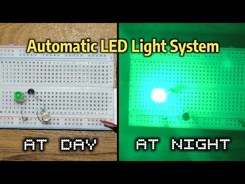 Automatic LED Light Using LDR and BC547 Transistor