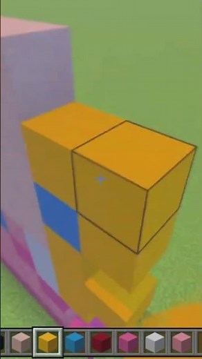Minecraft Princess Peach Tutorial #minecraft #minecraftshorts #youtubeshorts