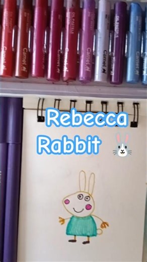 Rebecca Rabbit | how to draw Rebecca I Peppa pig #drawing #peppapig 🐷