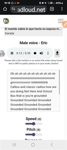 Calliou and classic caillou gets Grounded: Voice Eric phone go animate