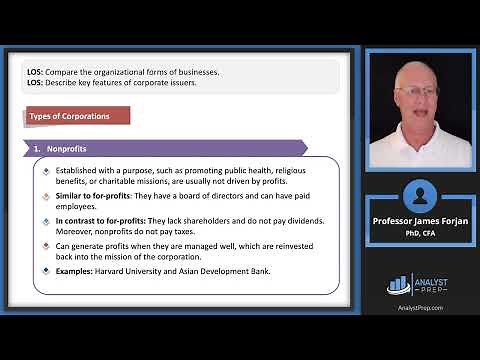 Organization Forms, Corporate Issuer Features, and Ownership (2024 CFA® Level I Exam – CI – LM1)